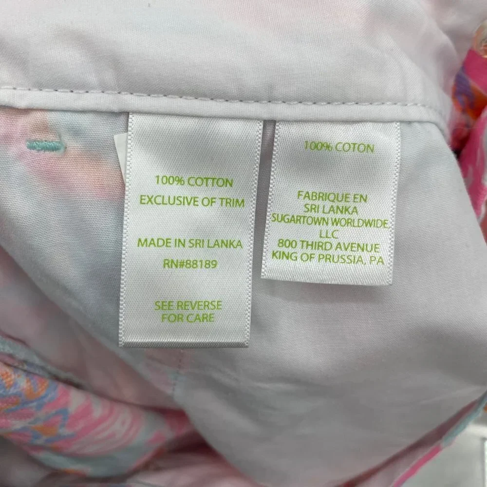 Lilly Pulitzer Pink/Blue The Chipper Short Women's Size 4